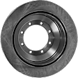Rear, Driver or Passenger Side Brake Disc, Plain Surface, Vented, 8 Lugs, For Models with Dual Rear Wheels, Pro-Line Series