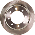 Rear, Driver or Passenger Side Brake Disc, Plain Surface, Vented, 8 Lugs, For Models with Single Rear Wheels, Pro-Line Series