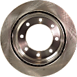 Rear, Driver or Passenger Side Brake Disc, Plain Surface, Vented, 8 Lugs, For Models with Single Rear Wheels, Pro-Line Series
