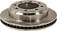 Rear, Driver or Passenger Side Brake Disc, Plain Surface, Vented, 8 Lugs, For Models with Single Rear Wheels, Pro-Line Series
