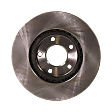 Front, Driver or Passenger Side Brake Disc, Natural Finish, Plain Surface, Vented, 5 Lugs, 295.91 mm, 3.5L, 6Cyl, Pro-Line Series