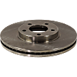 Front, Driver or Passenger Side Brake Disc, Natural Finish, Plain Surface, Vented, 5 Lugs, 295.91 mm, 3.5L, 6Cyl, Pro-Line Series