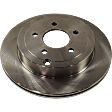 2010 Ford Edge - Rear, Driver or Passenger Side Brake Disc, Natural Finish, Plain Surface, Vented, 5 Lugs, 302.01 mm, 3.5L 6Cyl, Pro-Line Series
