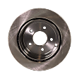 2010 Ford Edge - Rear, Driver or Passenger Side Brake Disc, Natural Finish, Plain Surface, Vented, 5 Lugs, 302.01 mm, 3.5L 6Cyl, Pro-Line Series