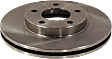 Front, Driver or Passenger Side Brake Disc, Natural Finish, Plain Surface, Vented, 5 Lugs, 277.88 mm, Pro-Line Series
