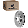 Front, Driver or Passenger Side Brake Disc, Natural Finish, Plain Surface, Vented, 5 Lugs, 302.77 mm, Pro-Line Series