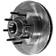 Front, Driver or Passenger Side Brake Disc, Plain Surface, Vented, 8 Lug Wheels, 13.03 in. Disc Diameter, RWD, Single Rear Wheel, Pro-Line Series