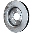 Front, Driver or Passenger Side Brake Disc, Plain Surface, Vented, 6 Lugs, 13.78 in. Disc Diameter, Pro-Line Series