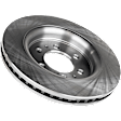 Front, Driver or Passenger Side Brake Disc, Plain Surface, Vented, 6 Lugs, 13.78 in. Disc Diameter, Pro-Line Series