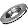 Front, Driver or Passenger Side Brake Disc, Plain Surface, Vented, 6 Lugs, 13.78 in. Disc Diameter, Pro-Line Series