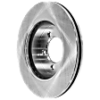 Front, Driver or Passenger Side Brake Disc, Plain Surface, Vented, 5 Lug Wheels, 12.01 in. Disc Diameter, Pro-Line Series
