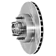 2011 Ford Ranger - Front, Driver or Passenger Side Brake Disc, Natural Finish, Plain Surface, Vented, 5 Lugs, 286.4 mm, RWD,  With Integrated Hub Assembly, 4.0L 6Cyl, Pro-Line Series