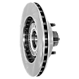 2011 Ford Ranger - Front, Driver or Passenger Side Brake Disc, Natural Finish, Plain Surface, Vented, 5 Lugs, 286.4 mm, RWD,  With Integrated Hub Assembly, 4.0L 6Cyl, Pro-Line Series
