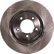 Front, Driver or Passenger Side Brake Disc, Plain Surface, Vented, 5 Lug Wheels, 12.01 in. Disc Diameter, Pro-Line Series