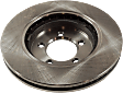 Front, Driver or Passenger Side Brake Disc, Plain Surface, Vented, 5 Lug Wheels, 12.01 in. Disc Diameter, Pro-Line Series