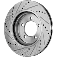 2006 Mercury Mountaineer - Front, Driver or Passenger Side Brake Disc, Cross-drilled and Slotted, Vented, 5 Lugs, 305 mm, 4.0L 6Cyl, Pro-Line Series