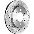 2005 Ford F-150 - Front, Driver or Passenger Side Brake Disc, Natural Finish, Cross-drilled and Slotted, Vented, 6 Lugs, 329.95 mm, 4WD,  6 Lug, 5.4L 8Cyl, Pro-Line Series