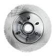 Front, Driver or Passenger Side Brake Disc, Plain Surface, Vented, 6 Lugs, RWD, Pro-Line Series