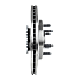Front, Driver or Passenger Side Brake Disc, Plain Surface, Vented, 6 Lugs, RWD, Pro-Line Series