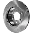2009 Ford F-150 STX - Front, Driver or Passenger Side Brake Disc, Natural Finish, Plain Surface, Vented, 6 Lugs, 329.95 mm, 4.6L 8Cyl, Pro-Line Series