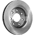 Front, Driver or Passenger Side Brake Disc, Plain Surface, Vented, 7 Lugs, 13.78 in. Disc Diameter, Pro-Line Series