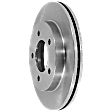Front, Driver or Passenger Side Brake Disc, Plain Surface, Vented, 5 Lugs, 308 mm, 4WD, Pro-Line Series