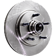 Front, Driver or Passenger Side Brake Disc, Natural Finish, Plain Surface, Vented, 5 Lugs, 308 mm, Pro-Line Series