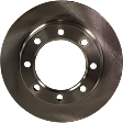 1994 Ford F-350 - Front, Driver or Passenger Side Brake Disc, Natural Finish, Plain Surface, Vented, 8 Lugs, 319.02 mm, 4WD,  Disc Only, 4.9L 6Cyl, Pro-Line Series