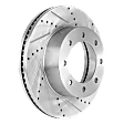 2017 Ford F-250 Super Duty - Front, Driver or Passenger Side Brake Disc, Cross-drilled and Slotted, Vented, 8 Lugs, 363 mm, 4WD, 6.7L 8Cyl, Pro-Line Series