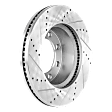2017 Ford F-250 Super Duty - Front, Driver or Passenger Side Brake Disc, Cross-drilled and Slotted, Vented, 8 Lugs, 363 mm, 4WD, 6.7L 8Cyl, Pro-Line Series