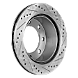 2001 Ford F-250 Super Duty - Rear, Driver or Passenger Side Brake Disc, Cross-drilled and Slotted, Vented, 8 Lugs, 326 mm, 6.8L 10Cyl, Pro-Line Series