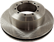 Rear, Driver or Passenger Side Brake Disc, Plain Surface, Solid, 10 Lug Wheels, 15.55 in. Disc Diameter, Pro-Line Series