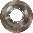 Rear, Driver or Passenger Side Brake Disc, Plain Surface, Solid, 10 Lug Wheels, 15.55 in. Disc Diameter, Pro-Line Series