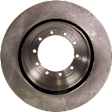 Rear, Driver or Passenger Side Brake Disc, Plain Surface, Solid, 10 Lug Wheels, 15.55 in. Disc Diameter, Pro-Line Series
