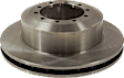 Rear, Driver or Passenger Side Brake Disc, Plain Surface, Solid, 10 Lug Wheels, 15.55 in. Disc Diameter, Pro-Line Series
