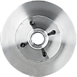 Front, Driver or Passenger Side Brake Disc, Plain Surface, Vented, 4 Lug Wheels, 10.09 in. Disc Diameter, Pro-Line Series