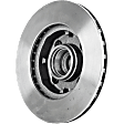 Front, Driver or Passenger Side Brake Disc, Plain Surface, Vented, 4 Lug Wheels, 10.09 in. Disc Diameter, Pro-Line Series