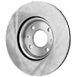 2017 Fiat 500 Pop - Front, Driver or Passenger Side Brake Disc, Natural Finish, Plain Surface, Vented, 4 Lugs, 257.56 mm, 1.4L 4Cyl, Pro-Line Series