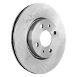 2017 Fiat 500 Pop - Front, Driver or Passenger Side Brake Disc, Natural Finish, Plain Surface, Vented, 4 Lugs, 257.56 mm, 1.4L 4Cyl, Pro-Line Series