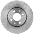 2017 Fiat 500 Pop - Front, Driver or Passenger Side Brake Disc, Natural Finish, Plain Surface, Vented, 4 Lugs, 257.56 mm, 1.4L 4Cyl, Pro-Line Series