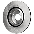Front, Driver or Passenger Side Brake Disc, Plain Surface, Vented, 4 Lugs, 283.97 mm, Pro-Line Series