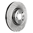 Front, Driver or Passenger Side Brake Disc, Plain Surface, Vented, 4 Lugs, 283.97 mm, Pro-Line Series