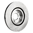 Front, Driver or Passenger Side Brake Disc, Plain Surface, Vented, 4 Lugs, 283.97 mm, Pro-Line Series