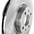 Front, Driver or Passenger Side Brake Disc, Plain Surface, Vented, 4 Lugs, 283.97 mm, Pro-Line Series
