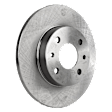 Rear, Driver or Passenger Side Brake Disc, Natural Finish, Plain Surface, Solid, 4 Lugs, 240.54 mm, 1.4L, 4Cyl, Pro-Line Series