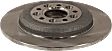 Rear, Driver or Passenger Side Brake Disc, Plain Surface, Solid, 5 Lugs, 12.99 in., Pro-Line Series