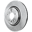 2013 Ford Flex - Front, Driver or Passenger Side Brake Disc, Natural Finish, Plain Surface, Vented, 5 Lugs, 325.12 mm, For Models with Standard Duty Brake, 325mm Diameter, 3.5L 6Cyl, Pro-Line Series