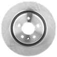 2013 Ford Flex - Front, Driver or Passenger Side Brake Disc, Natural Finish, Plain Surface, Vented, 5 Lugs, 325.12 mm, For Models with Standard Duty Brake, 325mm Diameter, 3.5L 6Cyl, Pro-Line Series