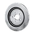 Rear, Driver or Passenger Side Brake Disc, Plain Surface, Vented, 5 Lugs, 352.04 mm, Only Vehicles with Heavy Duty Brake Option, Pro-Line Series