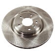 Front, Driver or Passenger Side Brake Disc, Natural Finish, Plain Surface, Vented, 5 Lugs, 325.37 mm, Pro-Line Series
